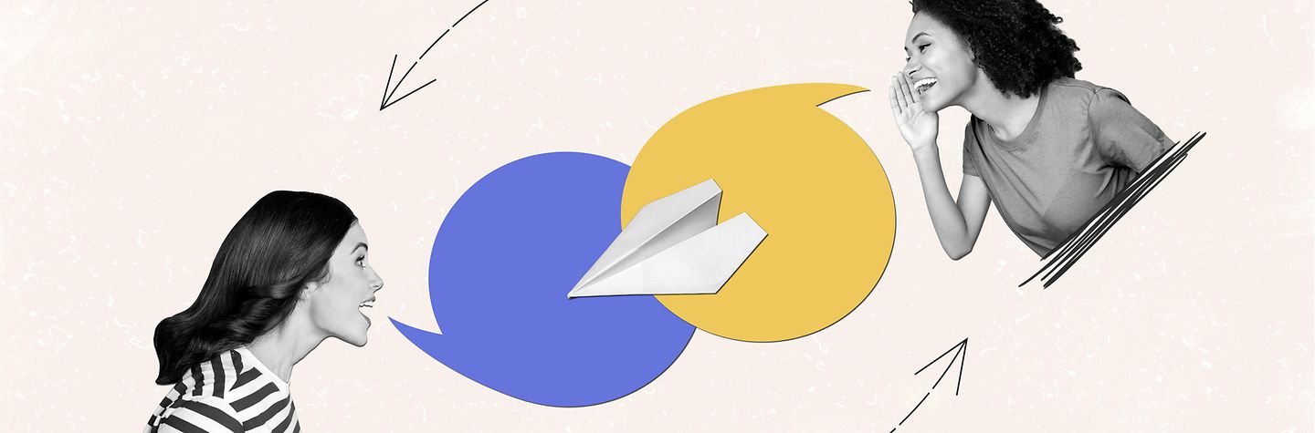 Zwei Frauen im Gespräch